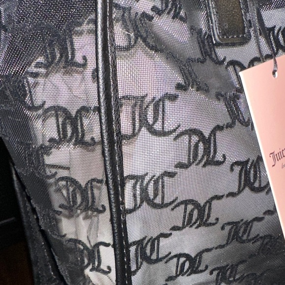 Juicy Couture Black and Gray Monogram Tote - Picture 5 of 11